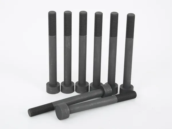Vacuum furnace graphite part fastener bolts for industrial use.